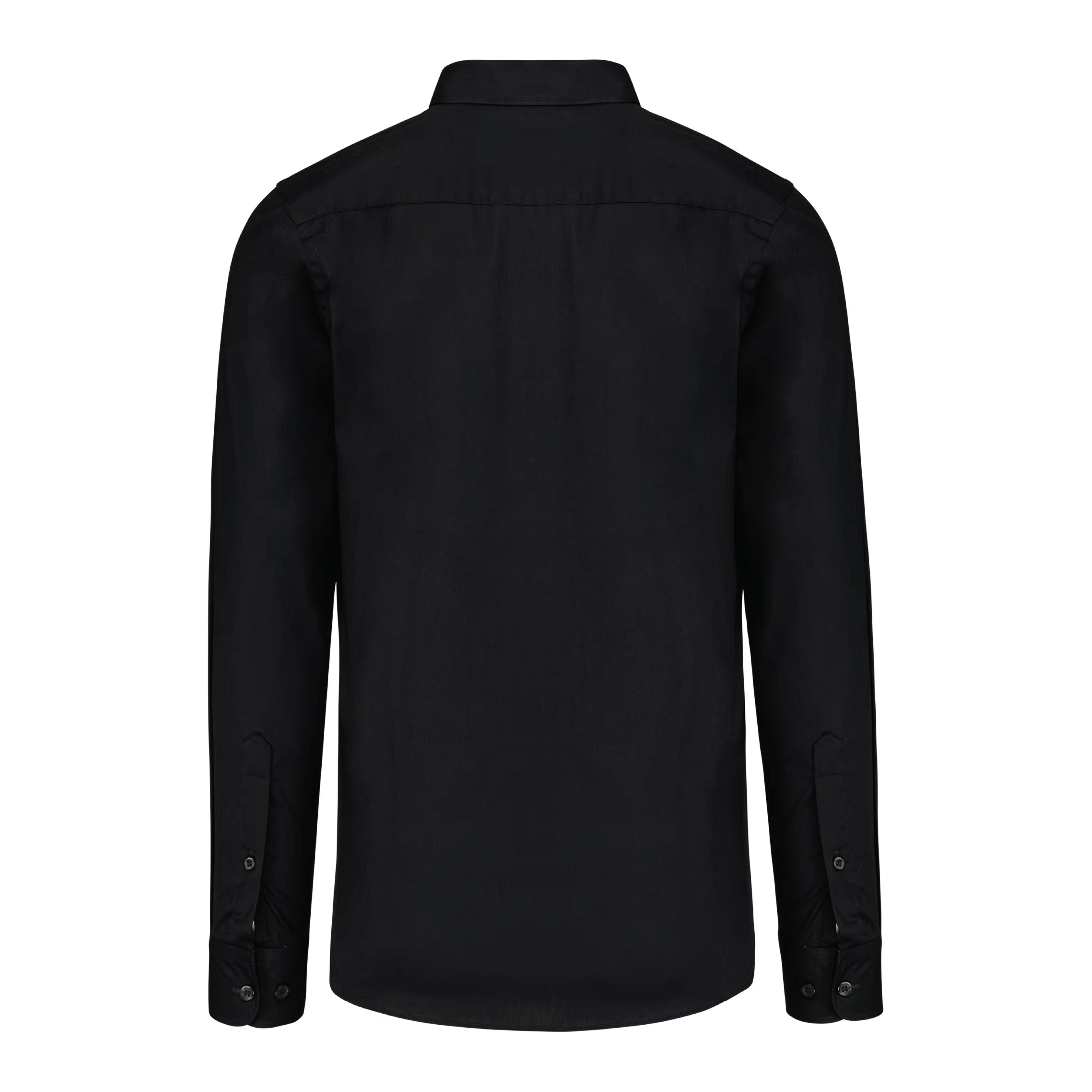 Herenoverhemd in popeline met lange mouwen