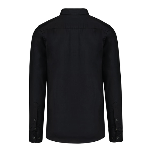 Herenoverhemd in popeline met lange mouwen