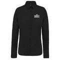 Damesblouse in popeline met lange mouwen