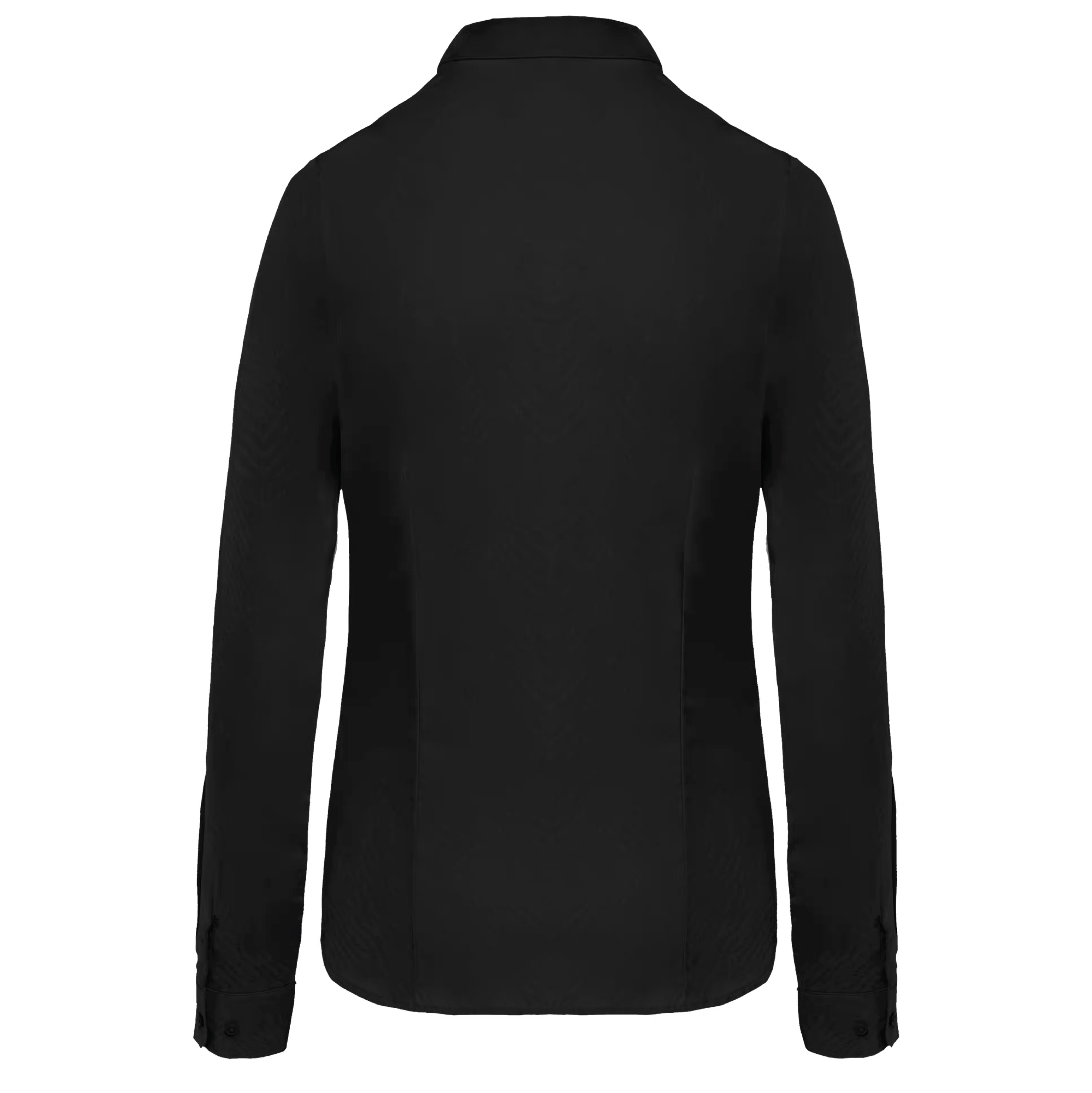 Damesblouse in popeline met lange mouwen
