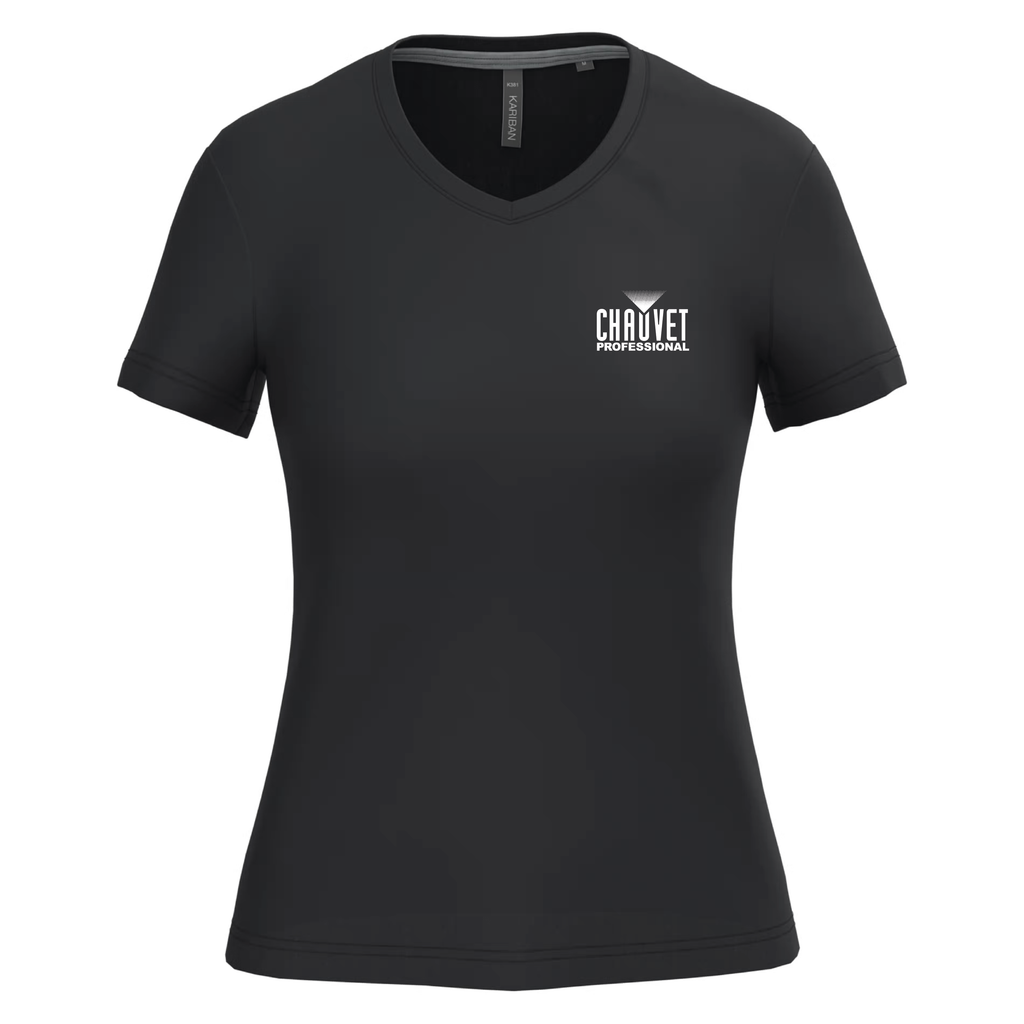 Dames T-shirt v-hals met korte mouwen